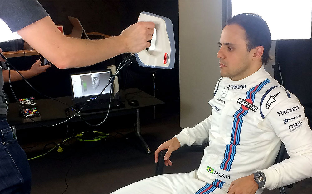 F1 2017のための3Dスキャンを受けるフェリペ・マッサ