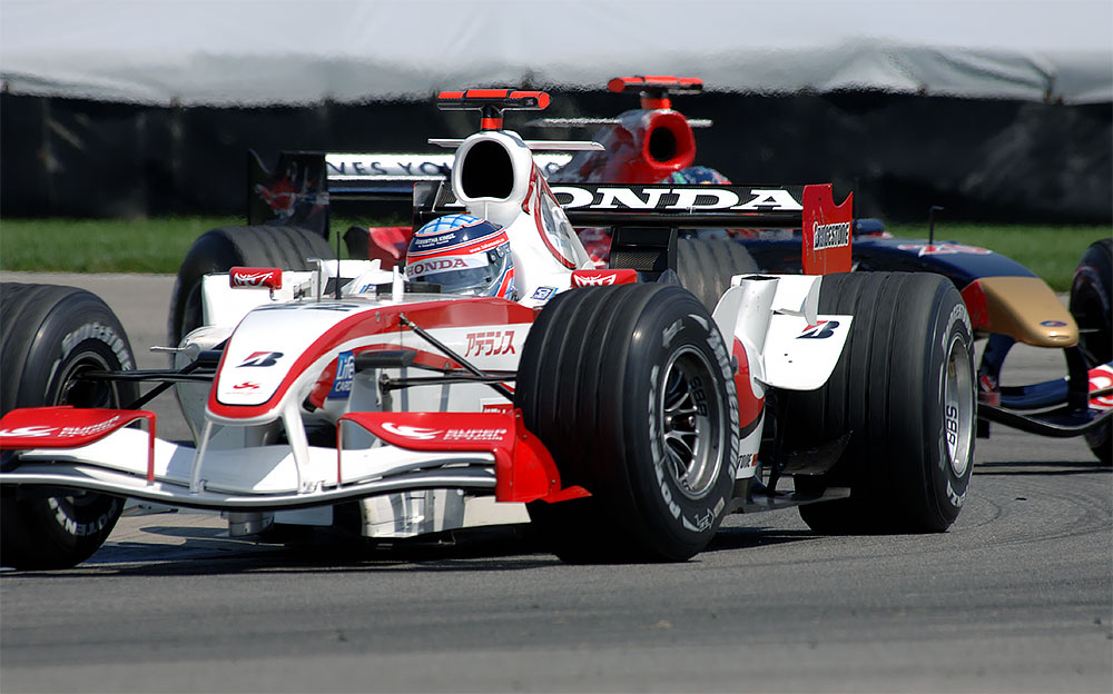 スーパーアグリ・ホンダF1の佐藤琢磨、2006年F1アメリカGPフリー走行にて