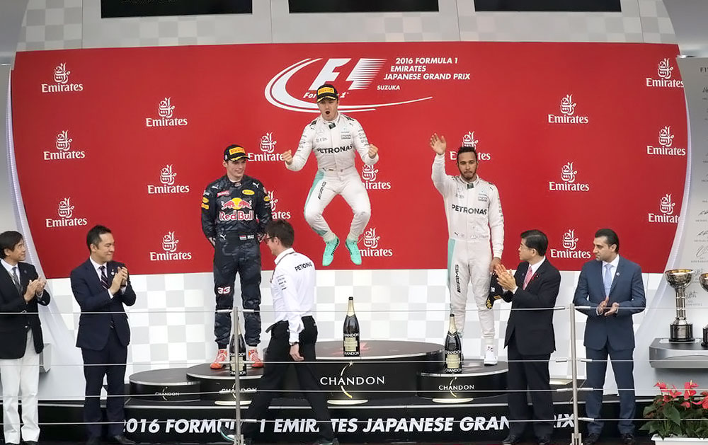 2016年日本GP表彰台