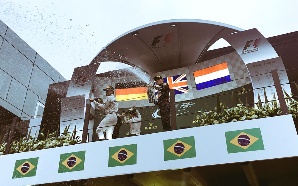 ブラジルGP表彰台