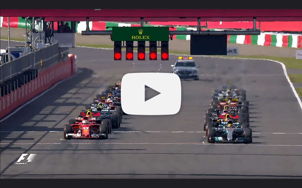 2017年F1日本GP決勝ハイライト動画