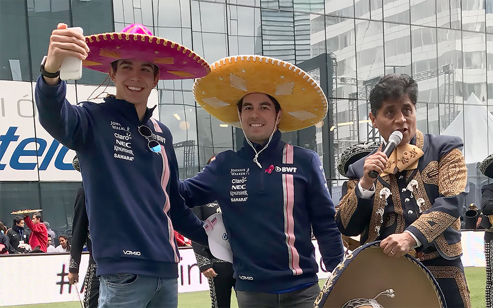 メキシコGPに挑むエステバン・オコンとセルジオ・ペレス