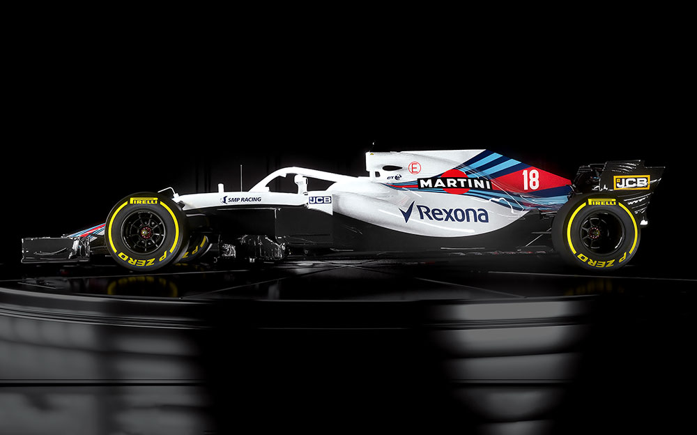 ウィリアムズの2018年F1マシン「FW41」側面