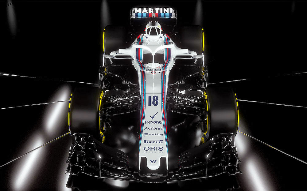 ウィリアムズの2018年F1マシン「FW41」正面