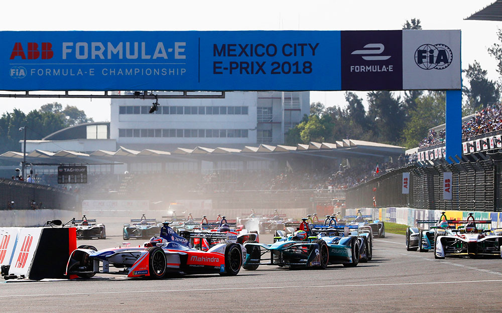 2018年フォーミュラE第5戦メキシコシティePrixの決勝スタート