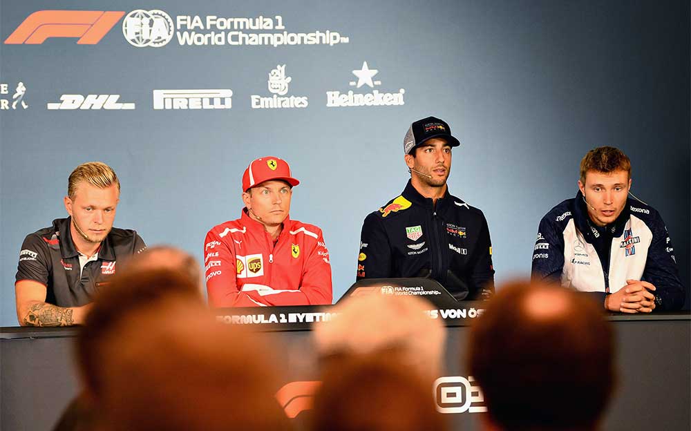 2018年F1オーストリアGP木曜公式プレスカンファレンス