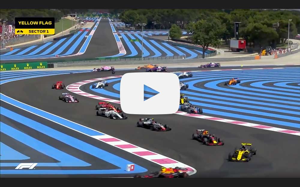 2018年F1フランスGP決勝レースハイライト動画
