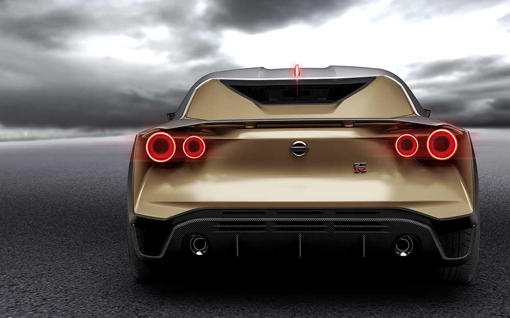 イタルデザインとのコラボ車両Nissan GT-R50 リア