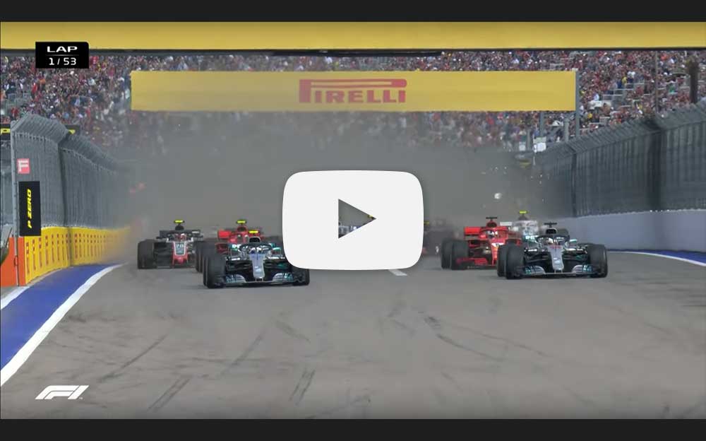 2018年F1ロシアGP決勝ハイライト動画