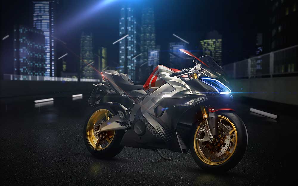 キムコの電動スーパースポーツバイク「SuperNEX」全体
