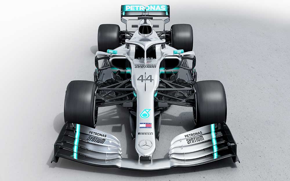 メルセデスAMGの2019年F1マシン「W10」レンダリングイメージ