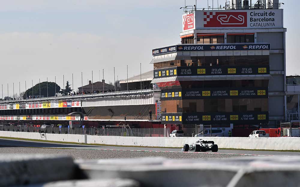 カタロニア・サーキットの様子、2019年F1バルセロナテスト