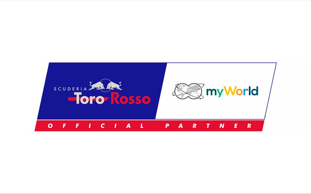 myWorldグループとスクーデリア・トロロッソのロゴ