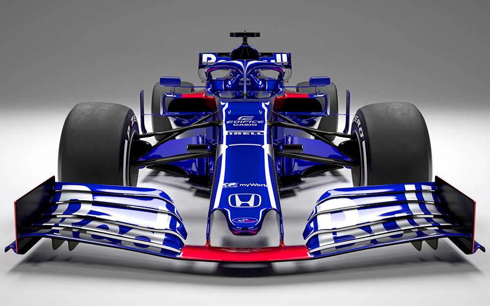 トロロッソ・ホンダ、2019年F1マシンを発表…新車「STR14」の姿が明らか 