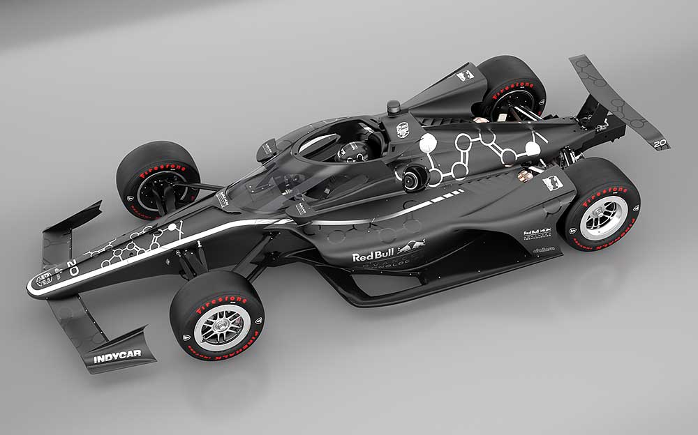 2020年よりインディカー・シリーズに道入されるレッドブル・アドバンストテクノロジーズ社設計のエアロスクリーン