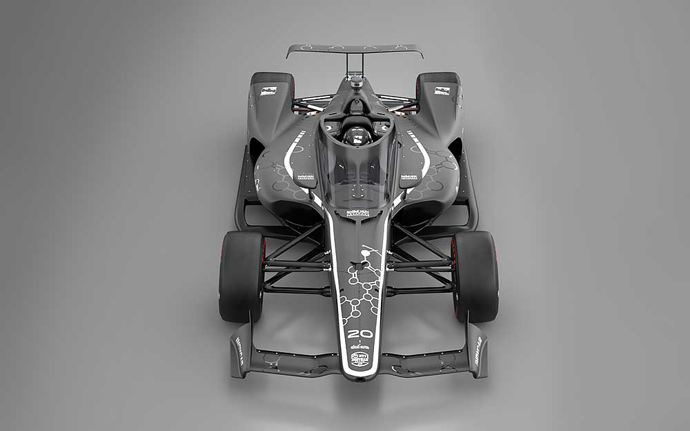 2020年よりインディカー・シリーズに道入されるレッドブル・アドバンストテクノロジーズ社設計のエアロスクリーン
