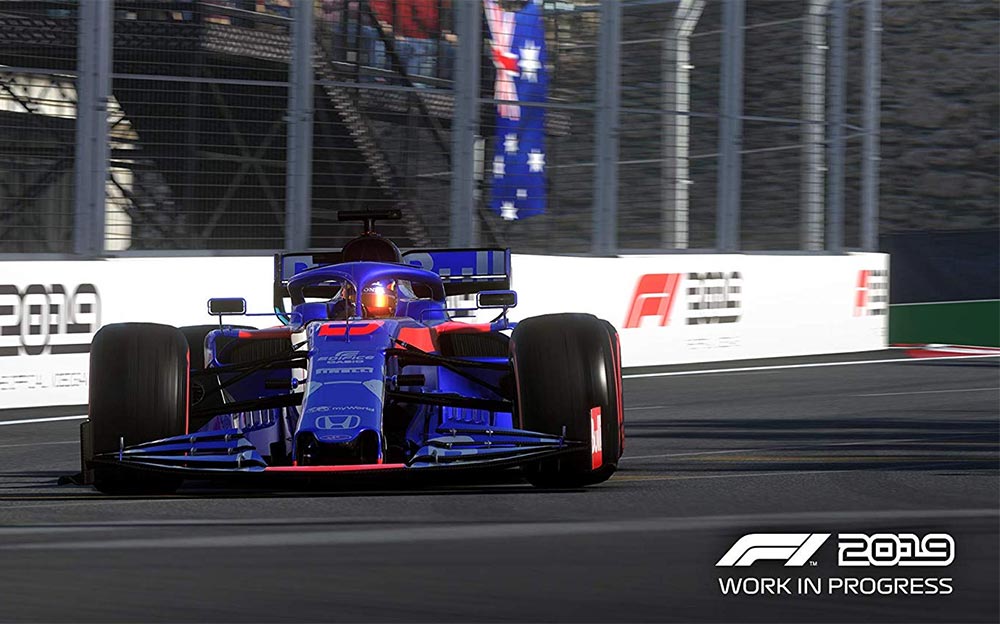 F1公認ゲーム「F1 2019」に登場するトロロッソ・ホンダのF1マシン