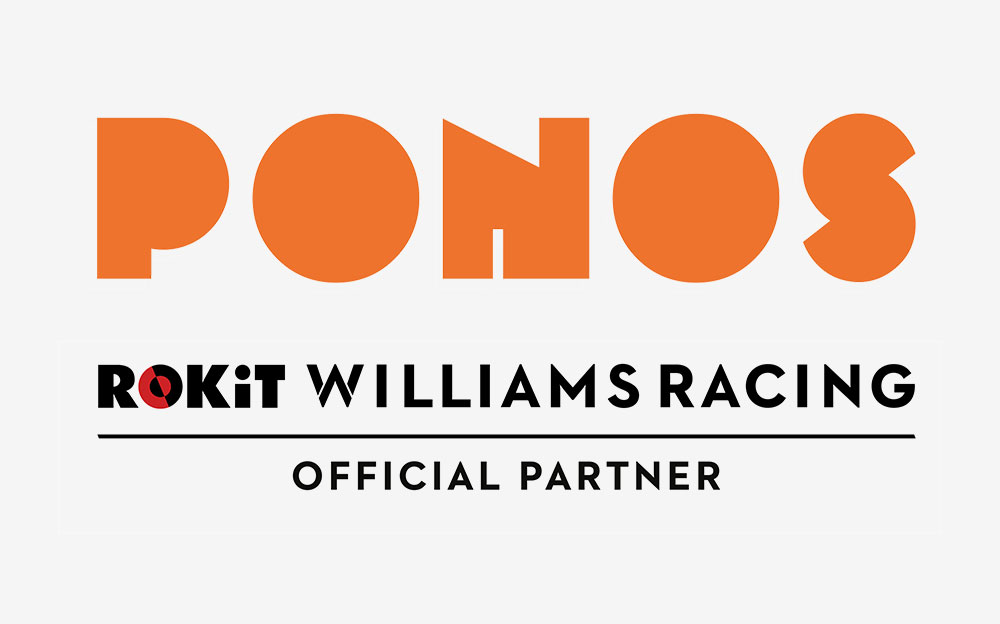 ウィリアムズ・レーシングとポノスのロゴ