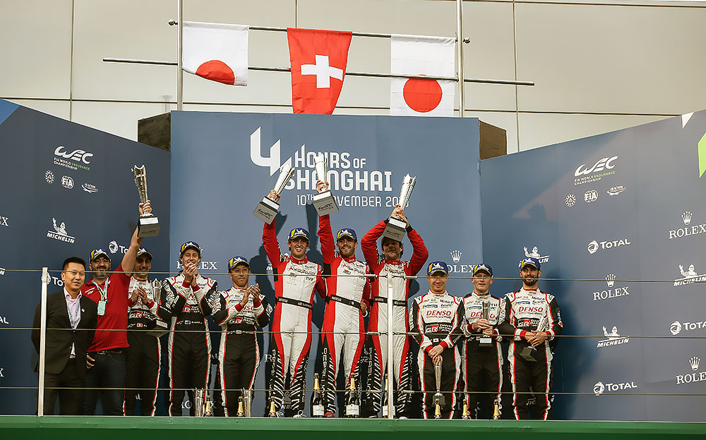 WEC2019-2020年シーズン第3戦 上海4時間レースの表彰台セレモニー
