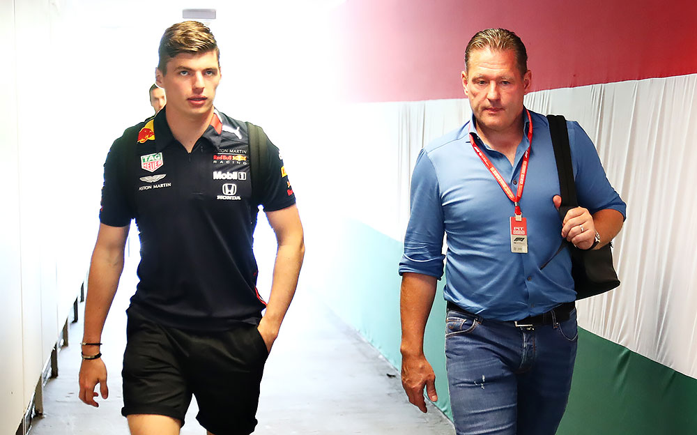 マックス・フェルスタッペンとヨス・フェルスタッペン、2019年F1イタリアGPにて