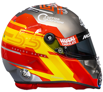 カルロス・サインツの2020年仕様のレーシングヘルメット