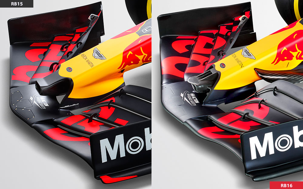 レッドブル・ホンダ「RB16」解説：昨季型との比較画像で新型F1マシンを 