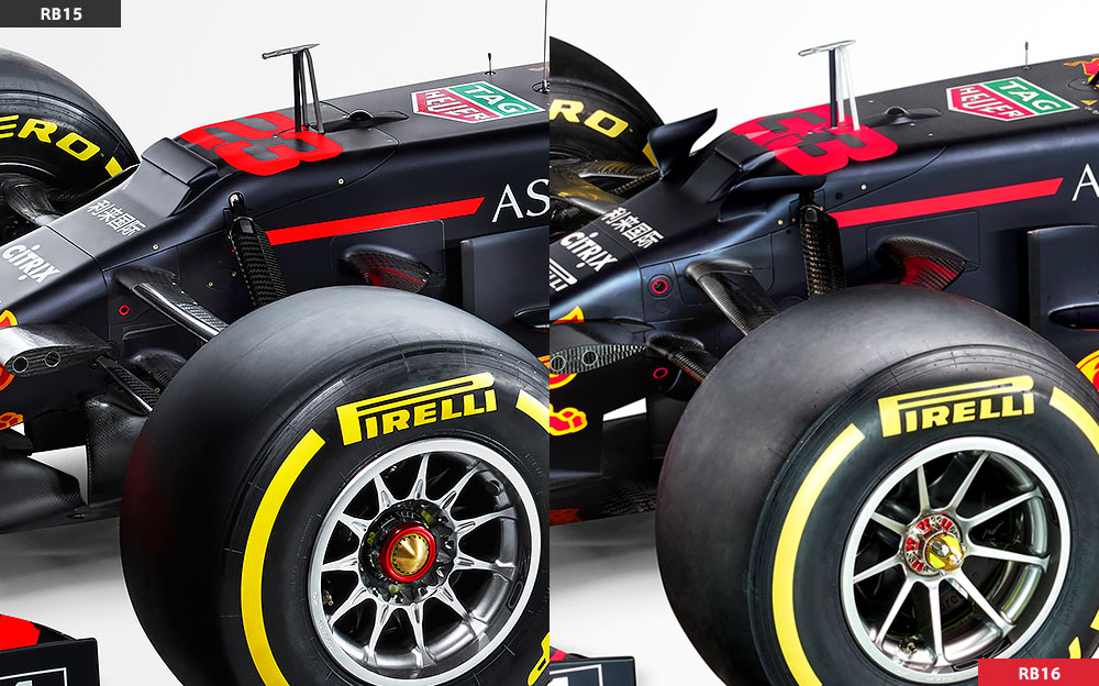 レッドブル・ホンダ「RB16」解説：昨季型との比較画像で新型F1マシンを 