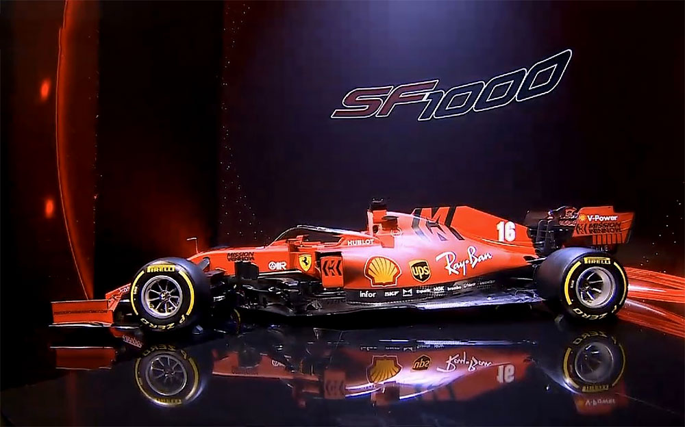 スクーデリア・フェラーリの2020年型F1マシン「SF1000」