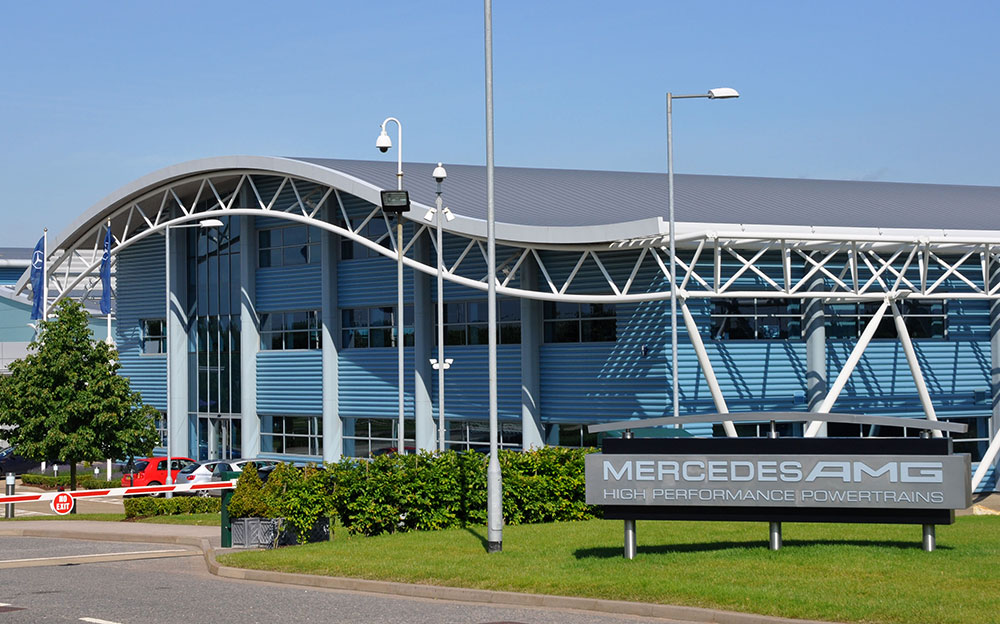 イギリス・ブリックスワースにあるメルセデスF1のパワーユニット開発拠点「メルセデスAMGハイパフォーマンス・パワートレイン」