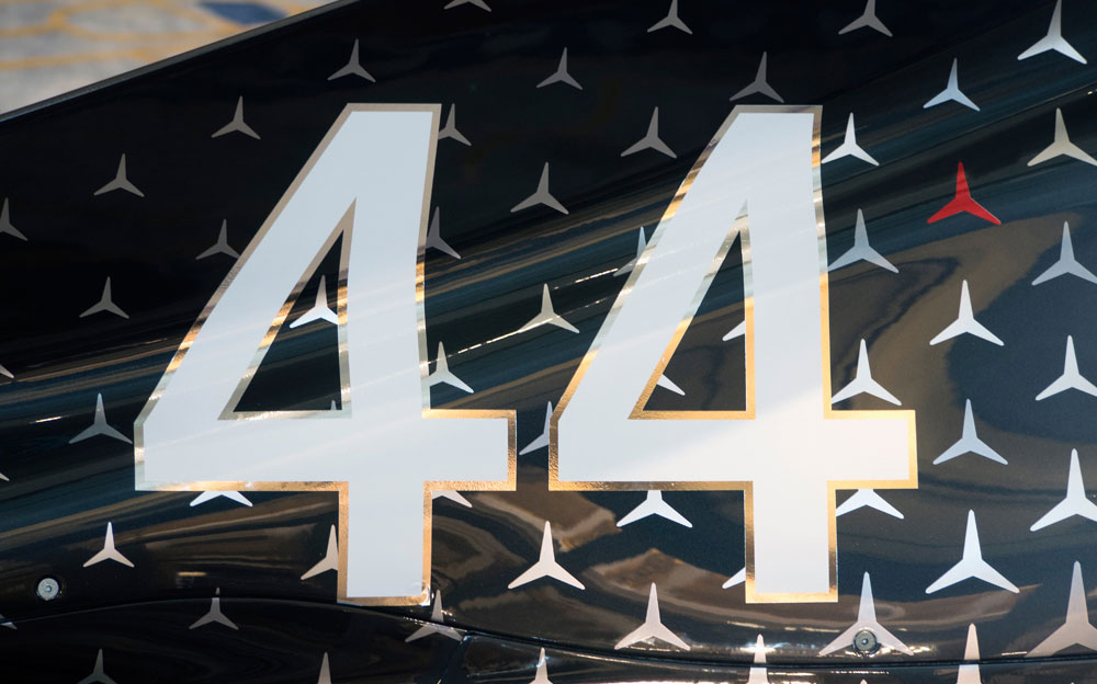 ルイス・ハミルトンのカーナンバー「44」