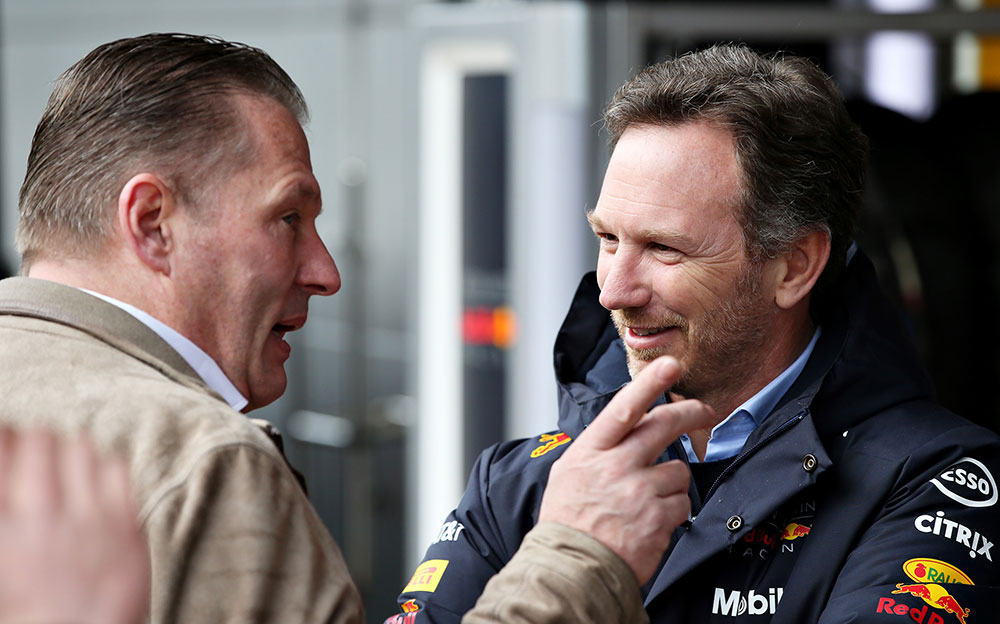 ヨス・フェルスタッペンとクリスチャン・ホーナー代表、2020年F1バルセロナテスト