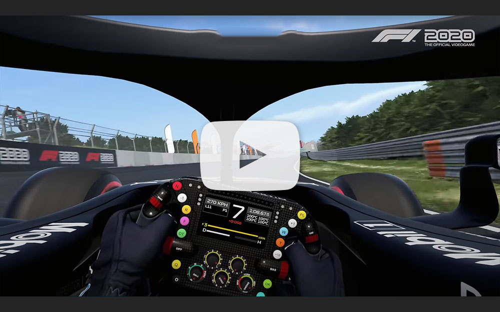 公認ゲーム「F1 2020」の開発中の走行映像