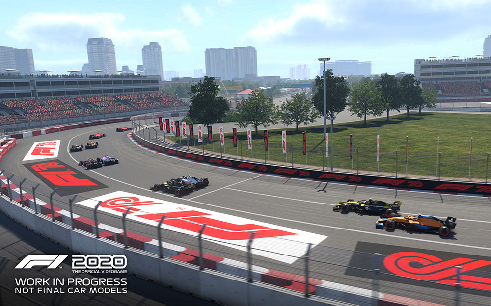 PS4ゲーム「F1 2020」に収録のハノイサーキット
