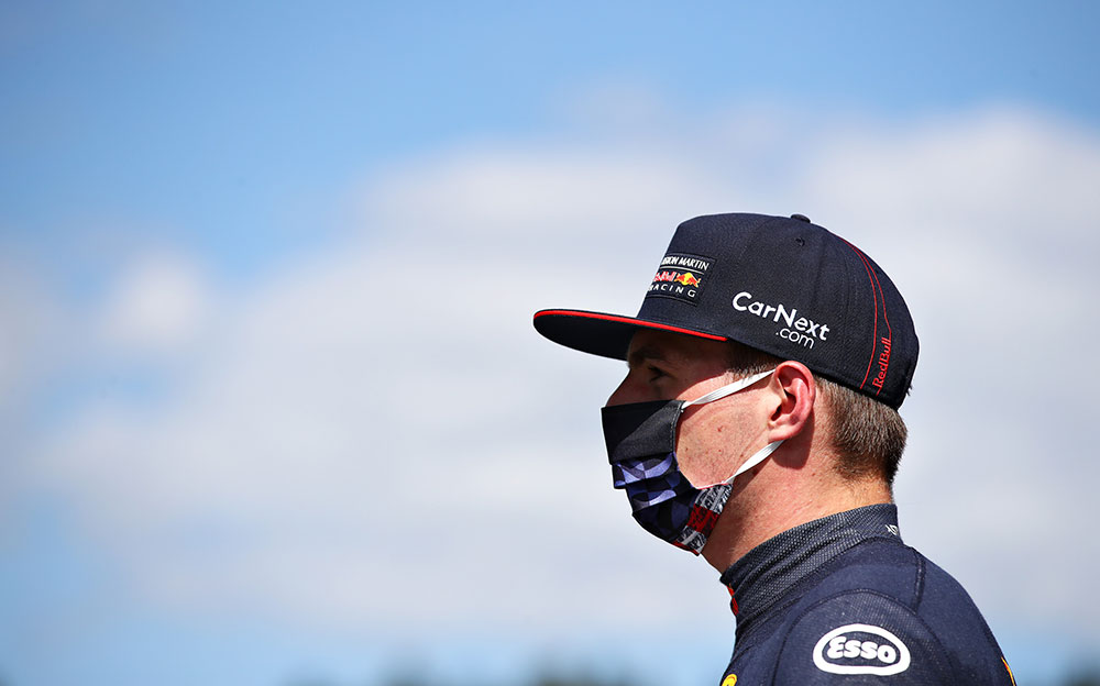 マクスを着用した横顔のマックス・フェルスタッペン、2020年F1オーストリアGPにて