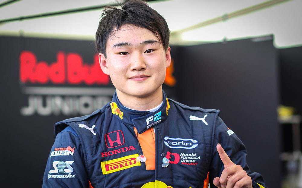 2020年FIA-F2選手権第2戦オーストリアでポールポジションを獲得した角田裕毅
