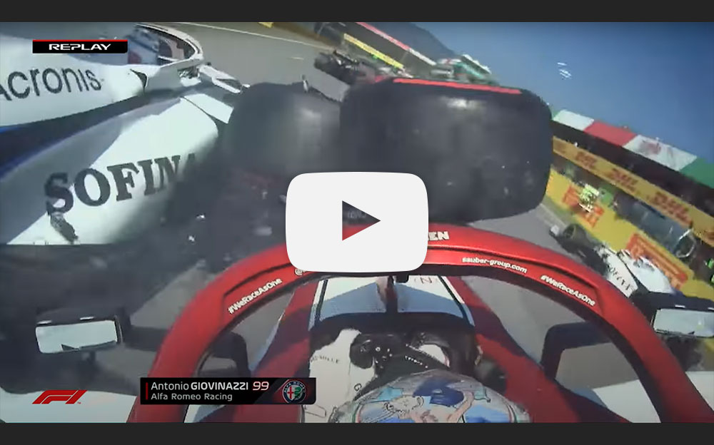 アントニオ・ジョビナッツィのオンボード映像で見る2020年F1トスカーナGP決勝でのクラッシュの様子
