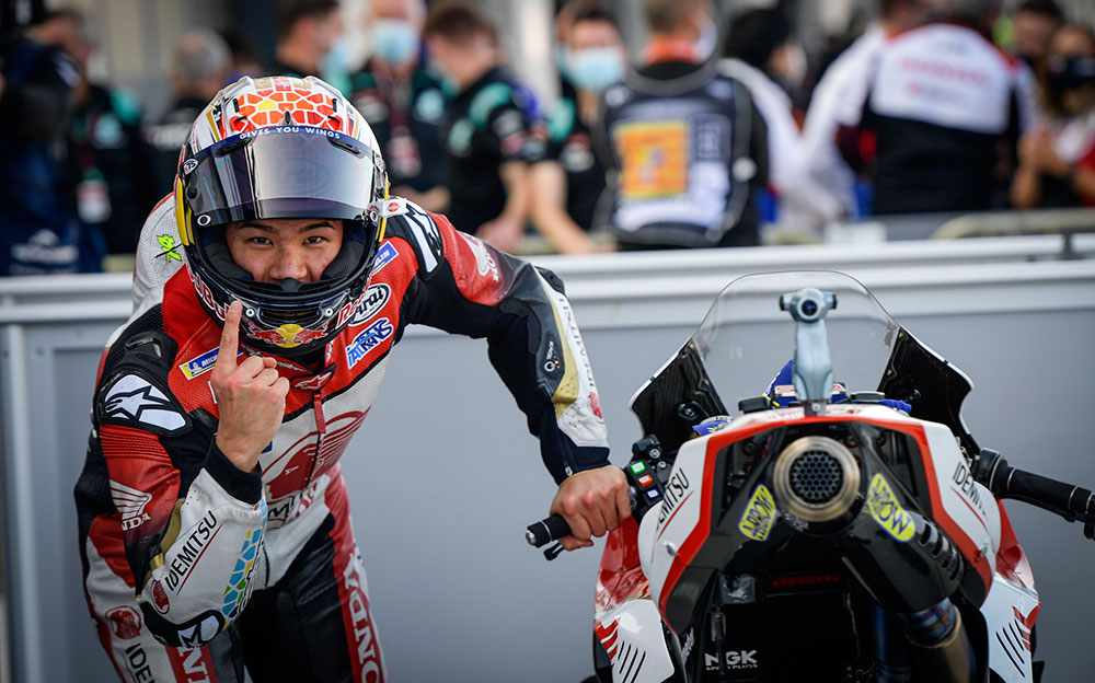 MotoGP 2020年第12戦テルエルGPで予選ポールポジションを獲得したLCRホンダの中上貴晶