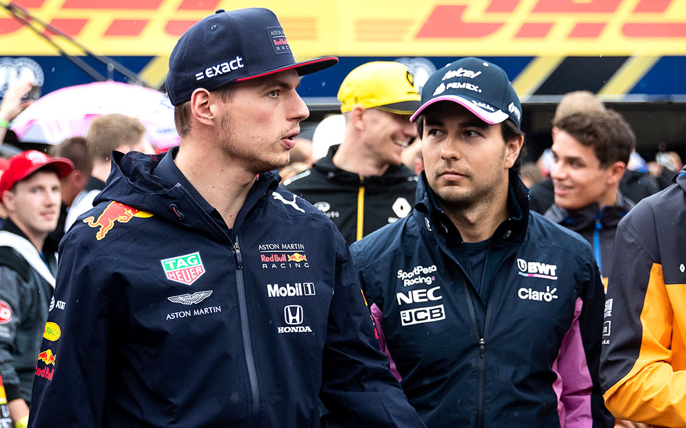 セルジオ・ペレスとマックス・フェルスタッペン、2019年F1アイフェルGPにて