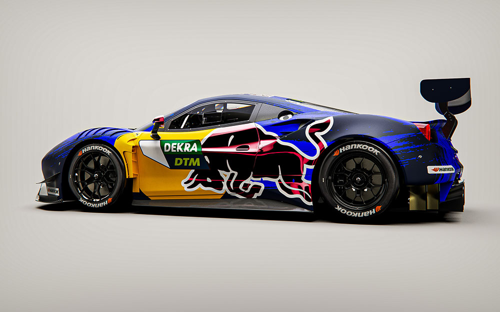 リアム・ローソンが2021年のDTMシリーズでドライブするフェラーリ「488 GT3 Evo 2020」