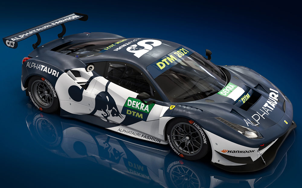 2021年のDTMシリーズでアレックス・アルボンとニック・キャシディがドライブする「Ferrari 488 GT3 Evo 2020」