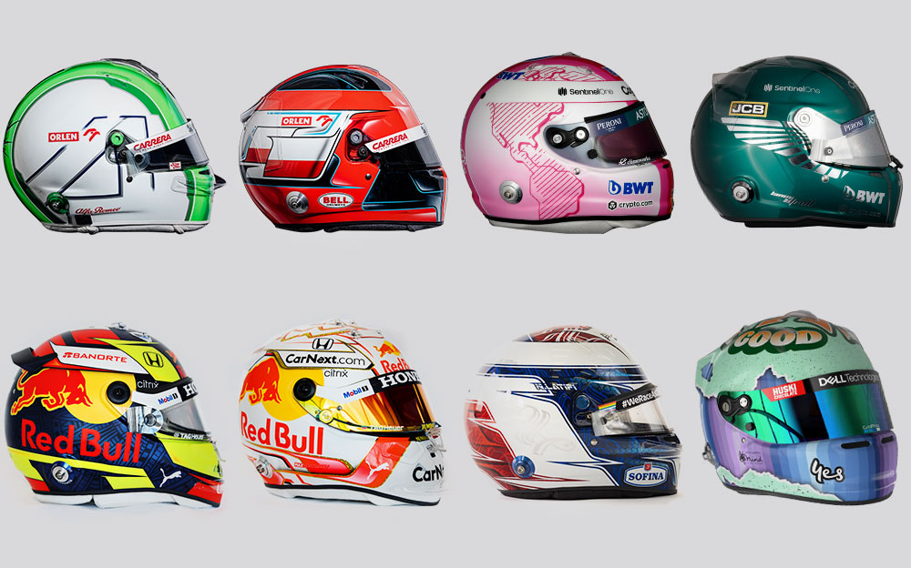 2021年F1ヘルメットコレクション：ドライバー別画像とメーカー | Formula1-Data / F1情報・ニュース速報解説