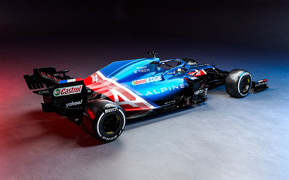 フェルナンド・アロンソとエステバン・オコンが駆るアルピーヌF1チームの2021年型F1マシン「A521」 (2)