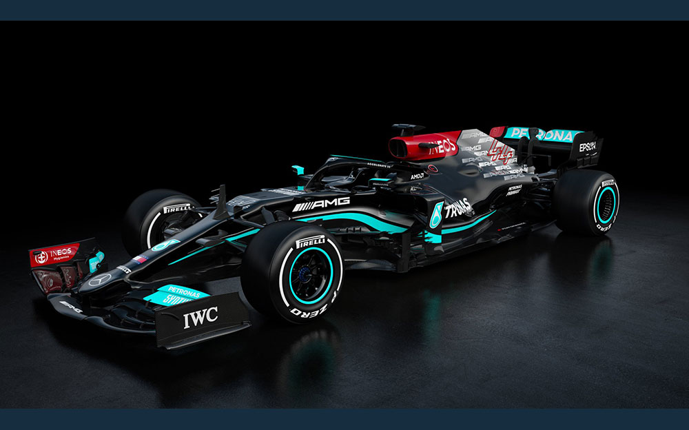 メルセデスAMGペトロナスF1チームの2021年型F1マシン「W12」のレンダリングイメージ (3)