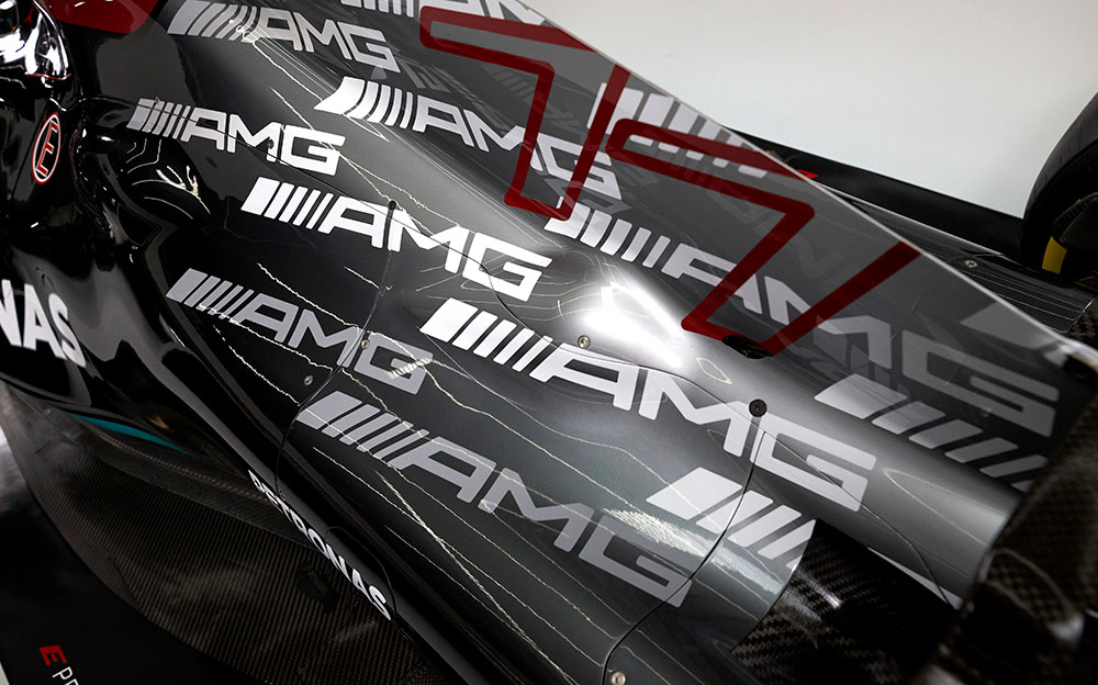 メルセデスの2021年型F1マシン「Mercedes-AMG F1 W12 E Performance」の発表イベントにて (7)