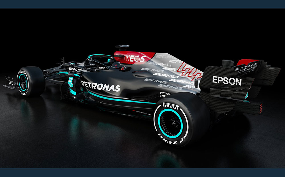 メルセデスAMGペトロナスF1チームの2021年型F1マシン「W12」のレンダリングイメージ (1)