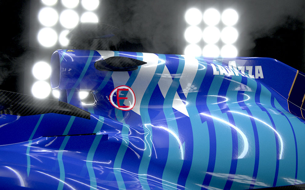 ジョージ・ラッセルとニコラス・ラティフィが駆るウィリアムズF1チームの2021年型F1マシン「FW43B」のレンダリング (9)