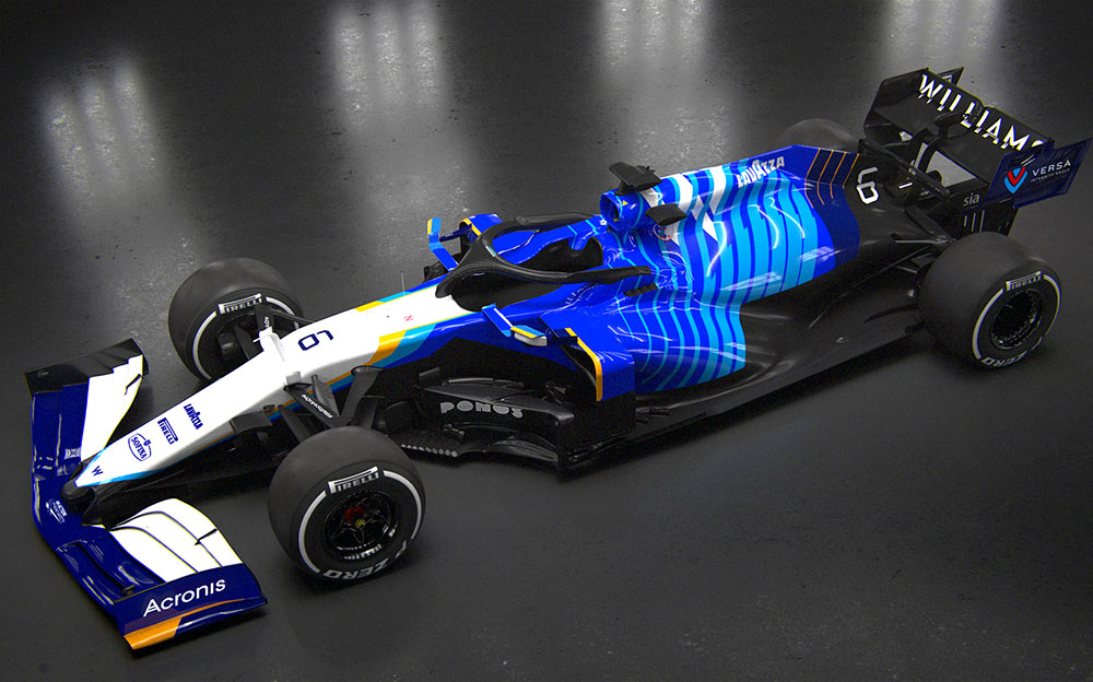 ジョージ・ラッセルとニコラス・ラティフィが駆るウィリアムズF1チームの2021年型F1マシン「FW43B」のレンダリング (10)