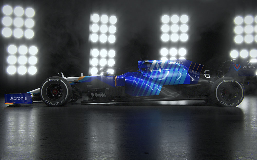 ジョージ・ラッセルとニコラス・ラティフィが駆るウィリアムズF1チームの2021年型F1マシン「FW43B」 (2)