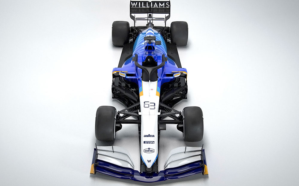 ジョージ・ラッセルとニコラス・ラティフィが駆るウィリアムズF1チームの2021年型F1マシン「FW43B」のレンダリング (14)