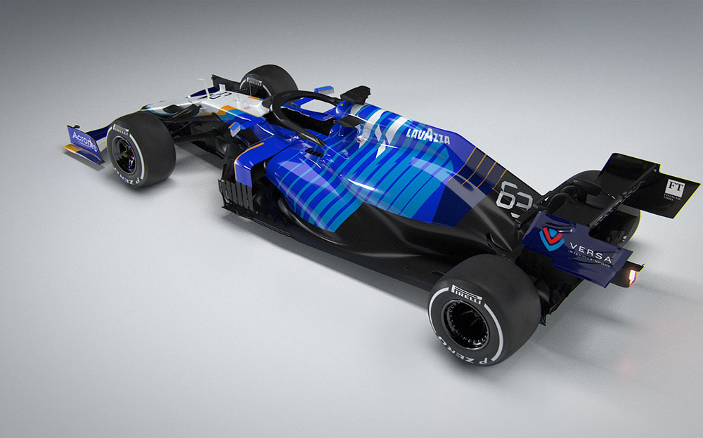 ジョージ・ラッセルとニコラス・ラティフィが駆るウィリアムズF1チームの2021年型F1マシン「FW43B」 (4)